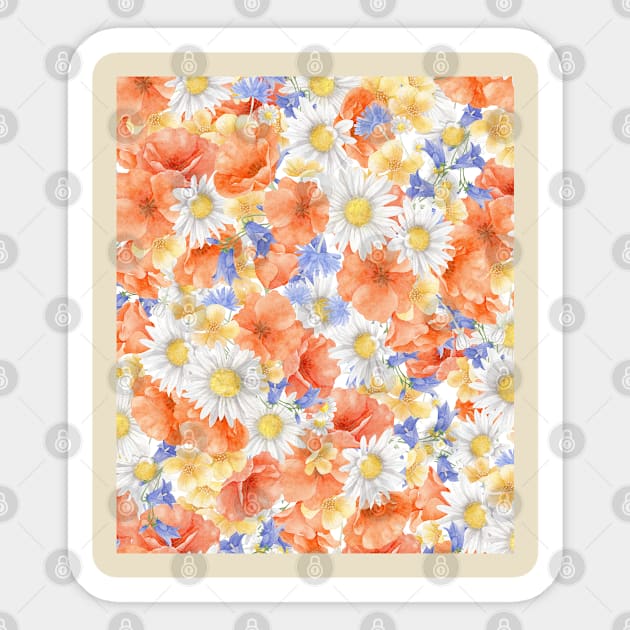 Floral Pattern Sticker by DewaJassin